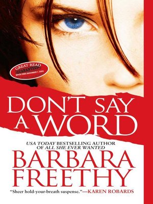 cover image of Don't Say a Word